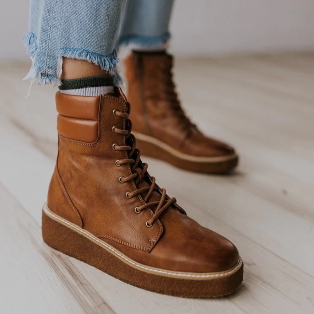 Roolee Izette Lace Up Boots - Size 7.5 - Never Worn